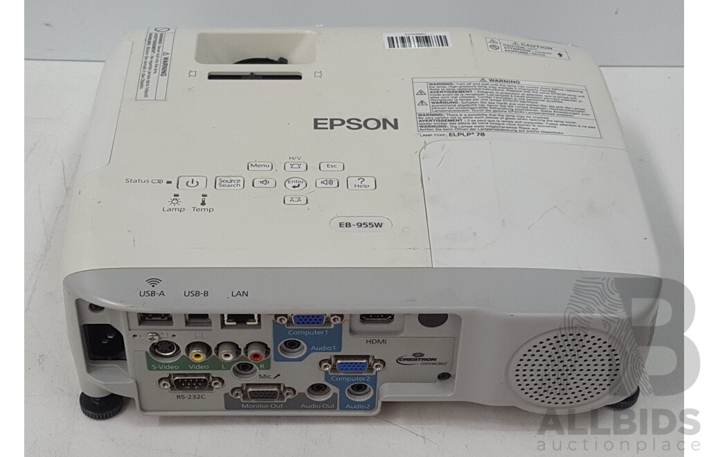 Epson (EB-955W) WXGA 3LCD Projector