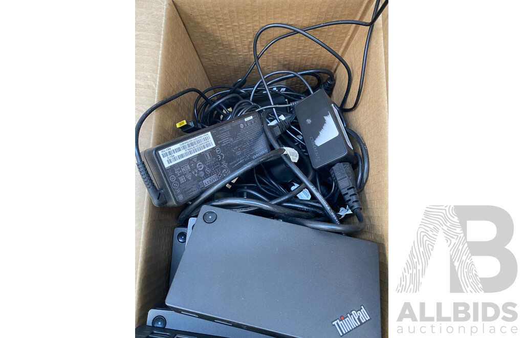 Assorted Lot of Docking Stations & Power Supplies