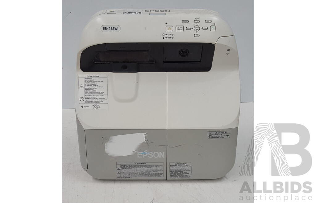 Epson (EB-485Wi) WXGA 3LCD Projector