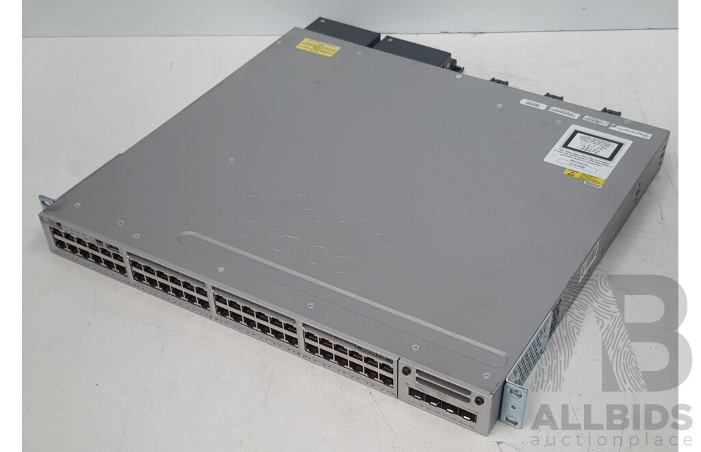 Cisco (WS-C3850-48P-L) Catalyst 3850 48 PoE+ 48-Port Gigabit Switch