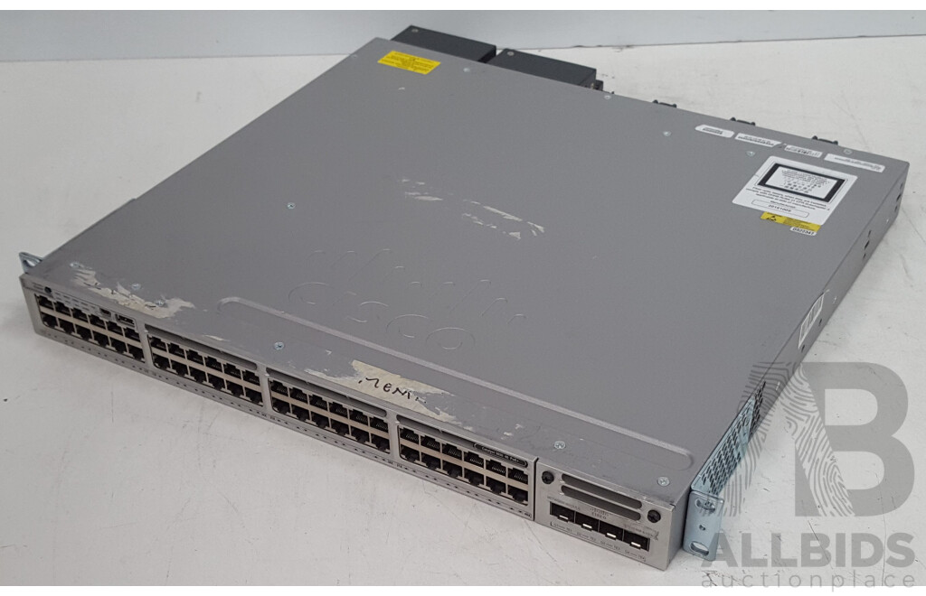 Cisco (WS-C3850-48P-L) Catalyst 3850 48 PoE+ 48-Port Gigabit Switch