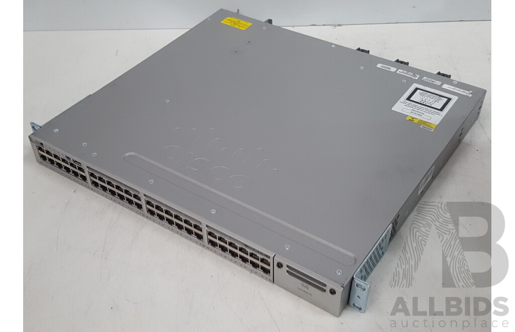 Cisco (WS-C3850-48P-L) Catalyst 3850 48 PoE+ 48-Port Gigabit Switch