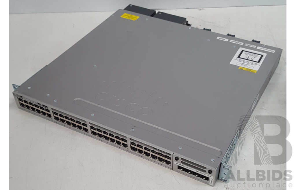 Cisco (WS-C3850-48P-L) Catalyst 3850 48 PoE+ 48-Port Gigabit Switch