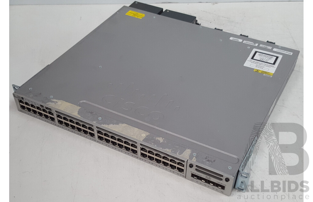 Cisco (WS-C3850-48P-L) Catalyst 3850 48 PoE+ 48-Port Gigabit Switch