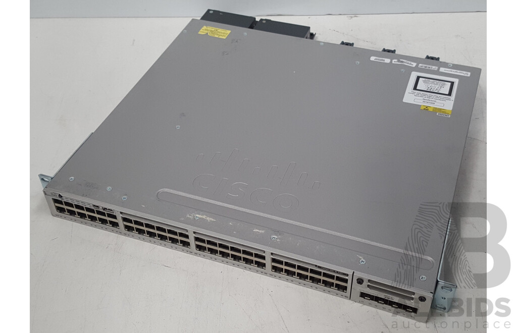 Cisco (WS-C3850-48P-L) Catalyst 3850 48 PoE+ 48-Port Gigabit Switch