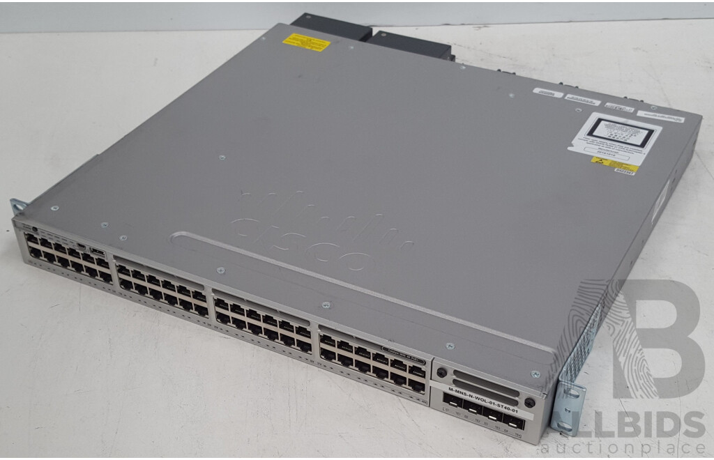 Cisco (WS-C3850-48P-L) Catalyst 3850 48 PoE+ 48-Port Gigabit Switch