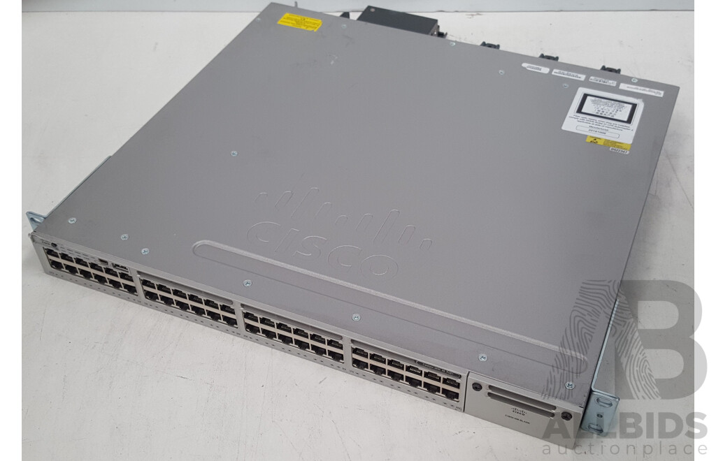 Cisco (WS-C3850-48P-L) Catalyst 3850 48 PoE+ 48-Port Gigabit Switch