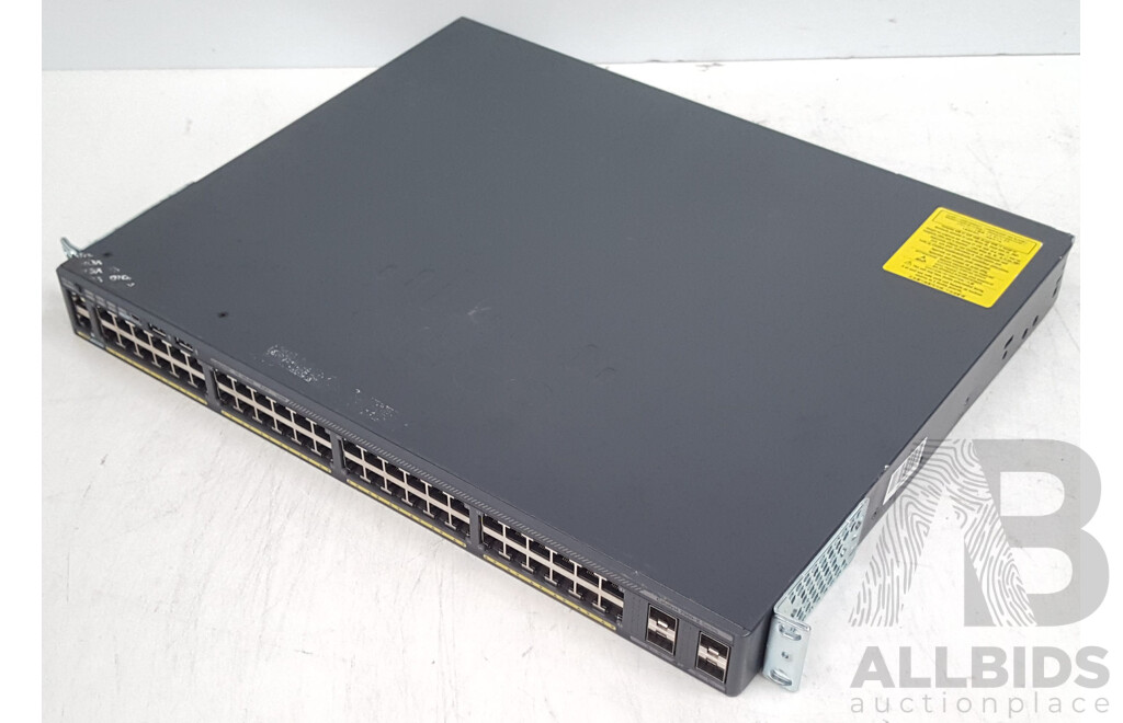 Cisco (WS-C2960X-48LPS-L) Catalyst 2960-X Series 48-Port PoE+ Gigabit Ethernet Switch