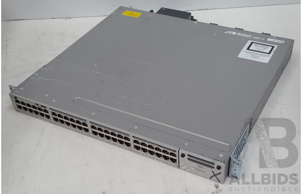 Cisco (WS-C3850-48U-L) Catalyst 3850 48 UPOE 48-Port Gigabit Ethernet Switch