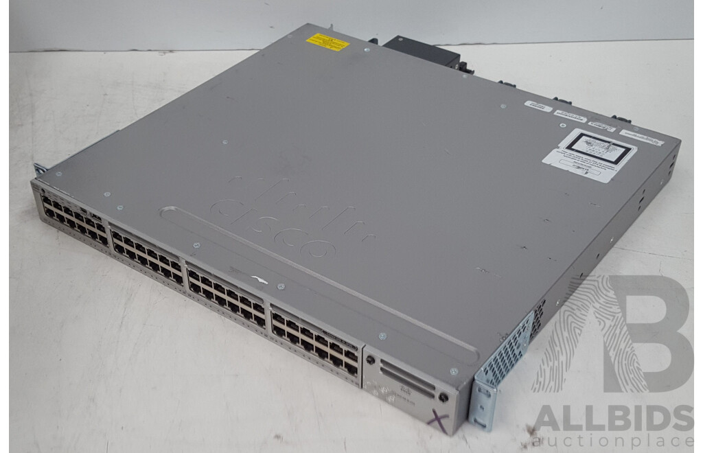 Cisco (WS-C3850-48U-L) Catalyst 3850 48 UPOE 48-Port Gigabit Ethernet Switch