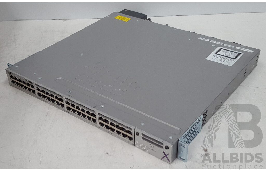 Cisco (WS-C3850-48U-L) Catalyst 3850 48 UPOE 48-Port Gigabit Ethernet Switch