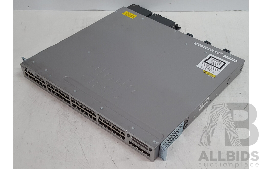 Cisco (WS-C3850-48P-L) Catalyst 3850 48 PoE+ 48-Port Gigabit Switch