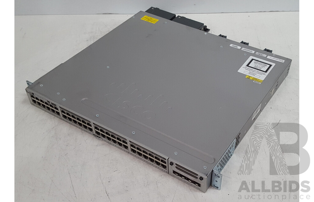 Cisco (WS-C3850-48P-L) Catalyst 3850 48 PoE+ 48-Port Gigabit Switch