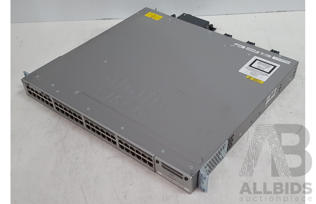 Cisco (WS-C3850-48P-L) Catalyst 3850 48 PoE+ 48-Port Gigabit Switch
