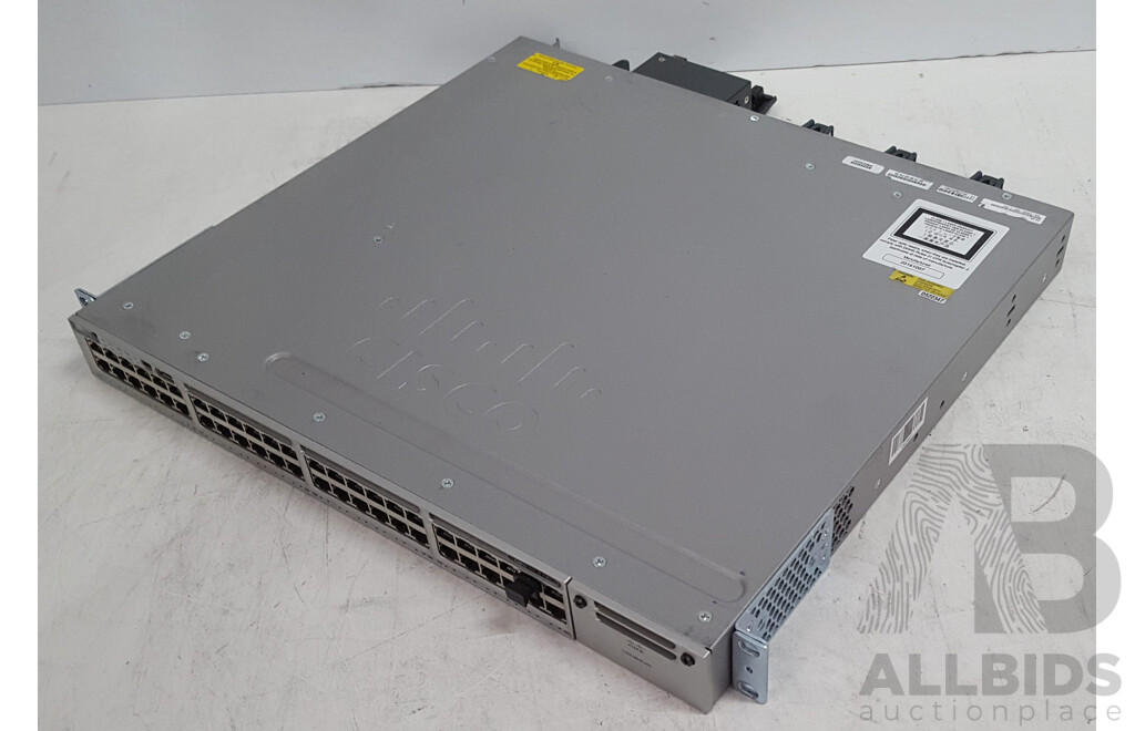Cisco (WS-C3850-48P-L) Catalyst 3850 48 PoE+ 48-Port Gigabit Switch
