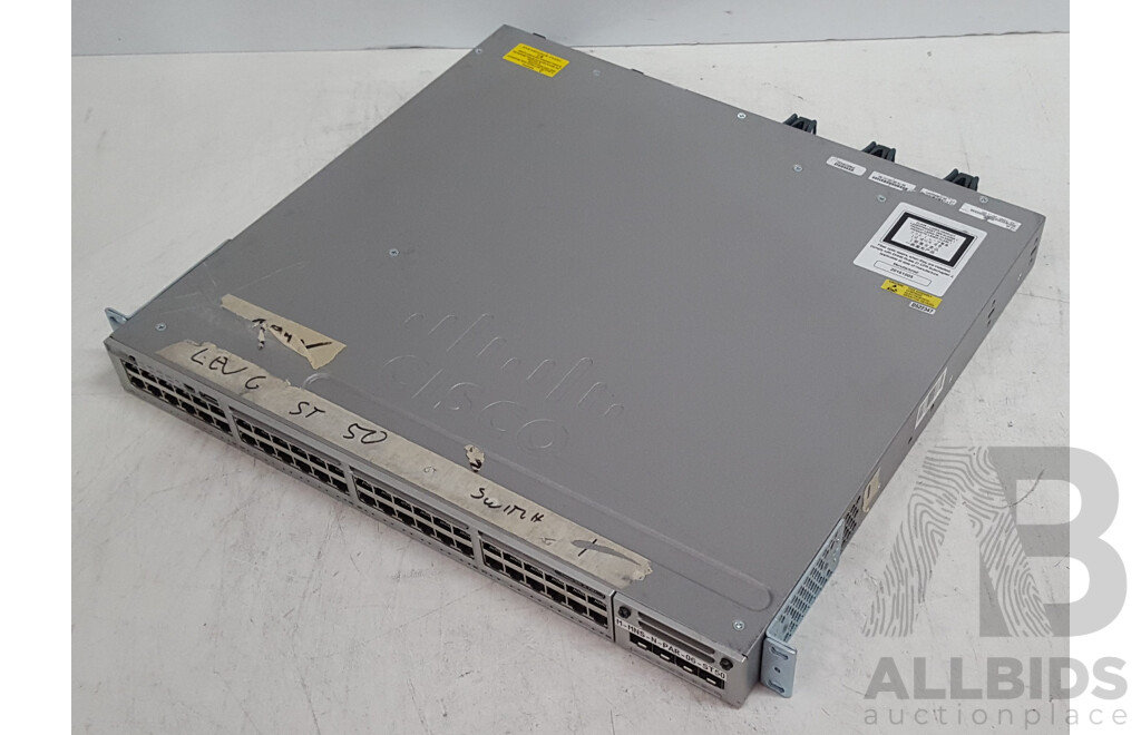 Cisco (WS-C3850-48P-L) Catalyst 3850 48 PoE+ 48-Port Gigabit Switch