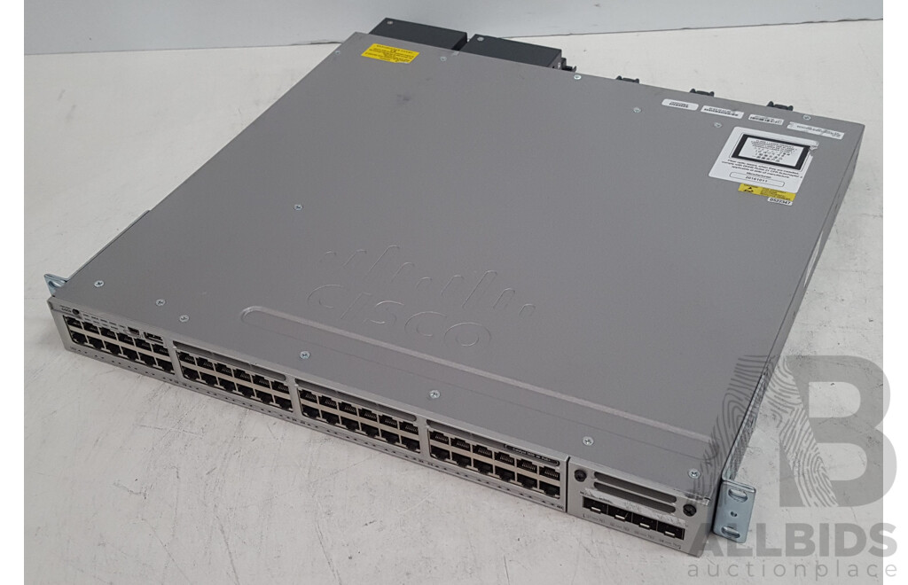 Cisco (WS-C3850-48P-L) Catalyst 3850 48 PoE+ 48-Port Gigabit Switch