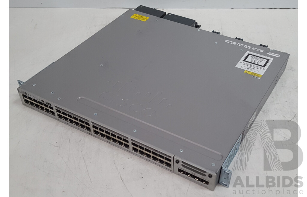 Cisco (WS-C3850-48P-L) Catalyst 3850 48 PoE+ 48-Port Gigabit Switch