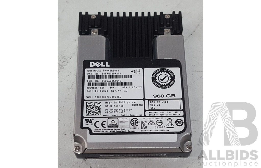 Dell 960GB SAS 12Gbps 2.5-Inch Solid State Drive