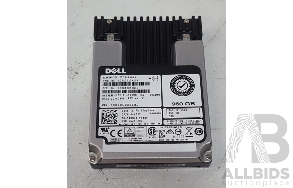 Dell 960GB SAS 12Gbps 2.5-Inch Solid State Drive