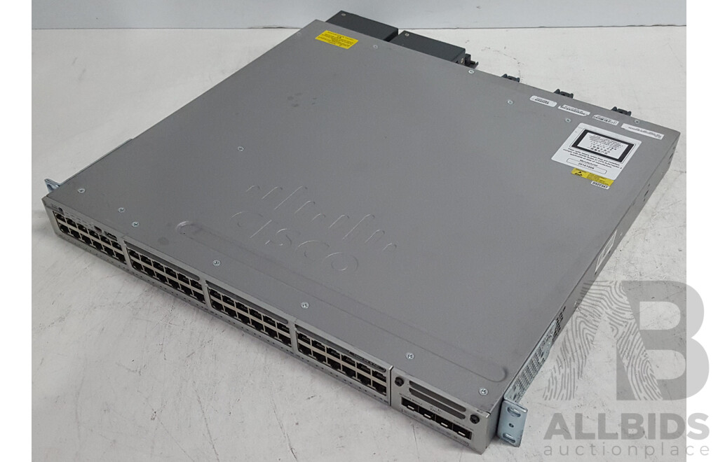 Cisco (WS-C3850-48P-L) Catalyst 3850 48 PoE+ 48-Port Gigabit Switch