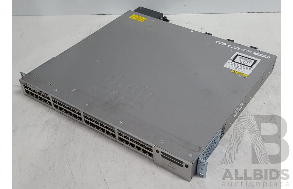Cisco (WS-C3850-48P-L) Catalyst 3850 48 PoE+ 48-Port Gigabit Switch