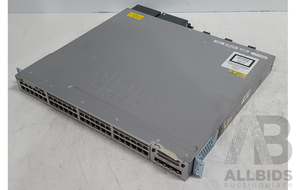 Cisco (WS-C3850-48P-L) Catalyst 3850 48 PoE+ 48-Port Gigabit Switch
