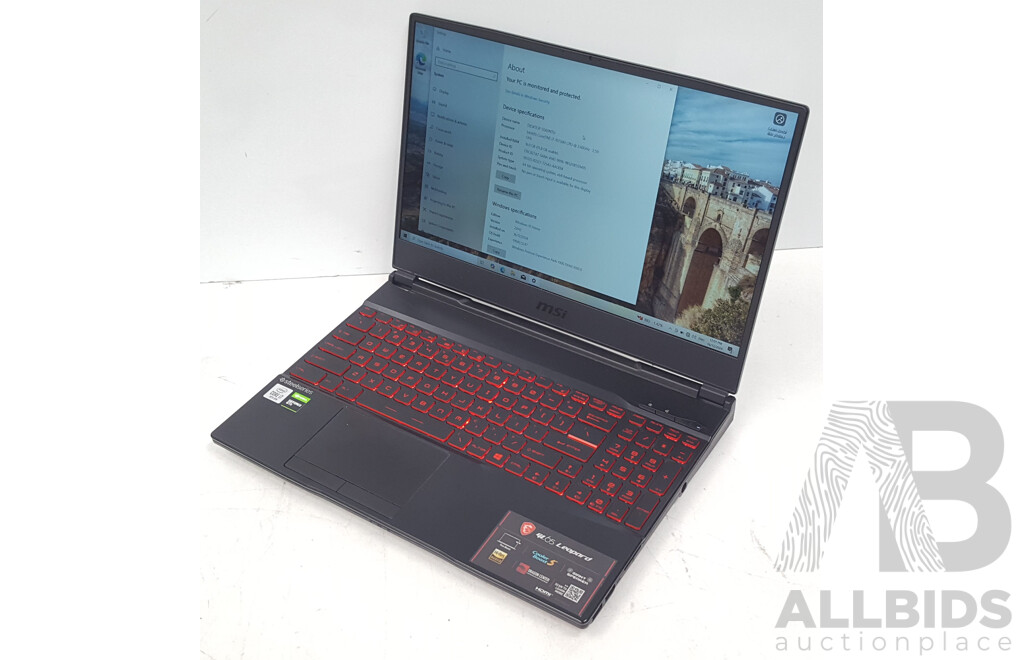 MSI GL65 Leopard (10SCXR) Intel Core i7 (10750H) 2.60GHz-5.00GHz 6-Core CPU 15.6-Inch Gaming Laptop w/ NVIDIA GeForce GTX 1650