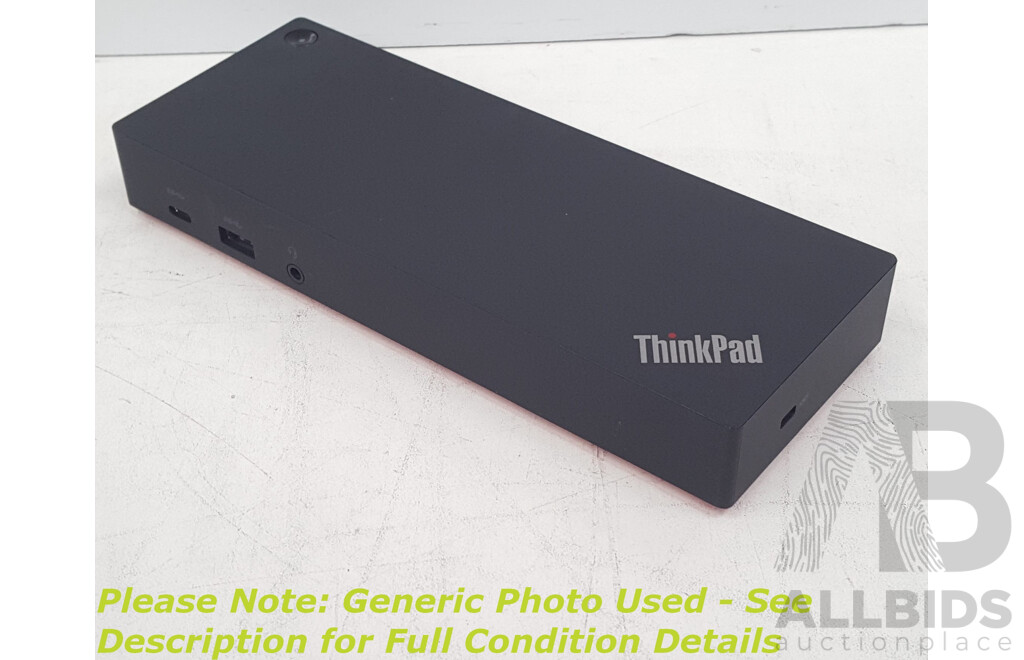 Lenovo (DUD9011D1) ThinkPad Hybrid USB-C with USB-A Dock w/ Power Supply