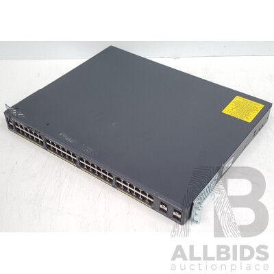 Cisco (WS-C2960X-48LPS-L) Catalyst 2960-X Series 48-Port PoE+ Gigabit Ethernet Switch