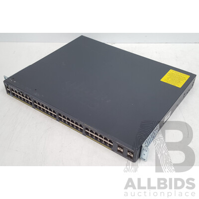 Cisco (WS-C2960X-48LPS-L) Catalyst 2960-X Series 48-Port PoE+ Gigabit Ethernet Switch