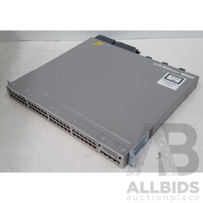 Cisco (WS-C3850-48U-L) Catalyst 3850 48 UPOE 48-Port Gigabit Ethernet Switch