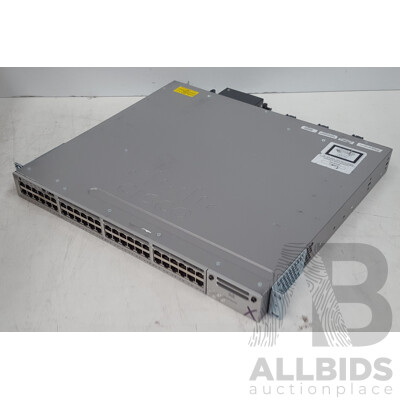 Cisco (WS-C3850-48U-L) Catalyst 3850 48 UPOE 48-Port Gigabit Ethernet Switch