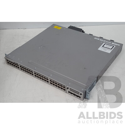 Cisco (WS-C3850-48U-L) Catalyst 3850 48 UPOE 48-Port Gigabit Ethernet Switch