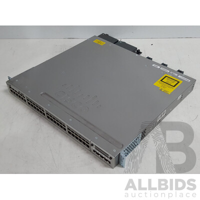 Cisco (WS-C3850-48F-S) Catalyst 3850 48 PoE+ 48-Port Gigabit Switch