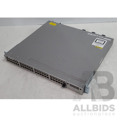 Cisco (WS-C3850-48P-L) Catalyst 3850 48 PoE+ 48-Port Gigabit Switch
