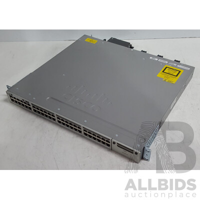 Cisco (WS-C3850-48F-S) Catalyst 3850 48 PoE+ 48-Port Gigabit Switch