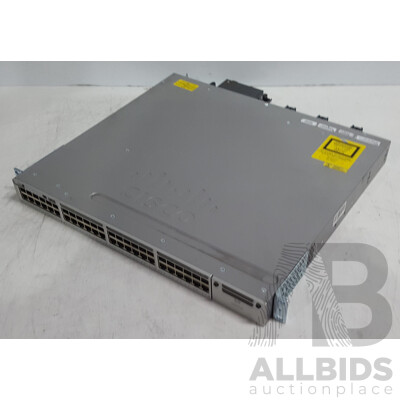 Cisco (WS-C3850-48F-S) Catalyst 3850 48 PoE+ 48-Port Gigabit Switch