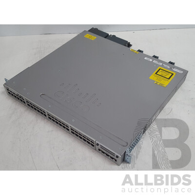 Cisco (WS-C3850-48F-S) Catalyst 3850 48 PoE+ 48-Port Gigabit Switch