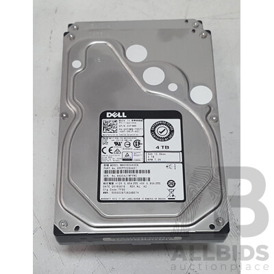 Dell 4TB SAS 7.2K 3.5-Inch Hard Drive - Lot of Two