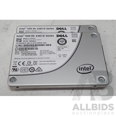 Intel SSD DC S3610 Series 400GB SATA 2.5-Inch Solid State Drive - Lot of Two