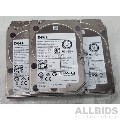 Dell 1.2TB SAS 10K 2.5-Inch Hard Drive - Lot of Five