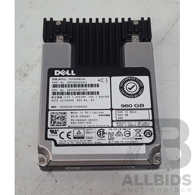 Dell 960GB SAS 12Gbps 2.5-Inch Solid State Drive
