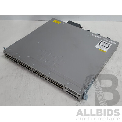 Cisco (WS-C3850-48F-S) Catalyst 3850 48 PoE+ 48-Port Gigabit Switch