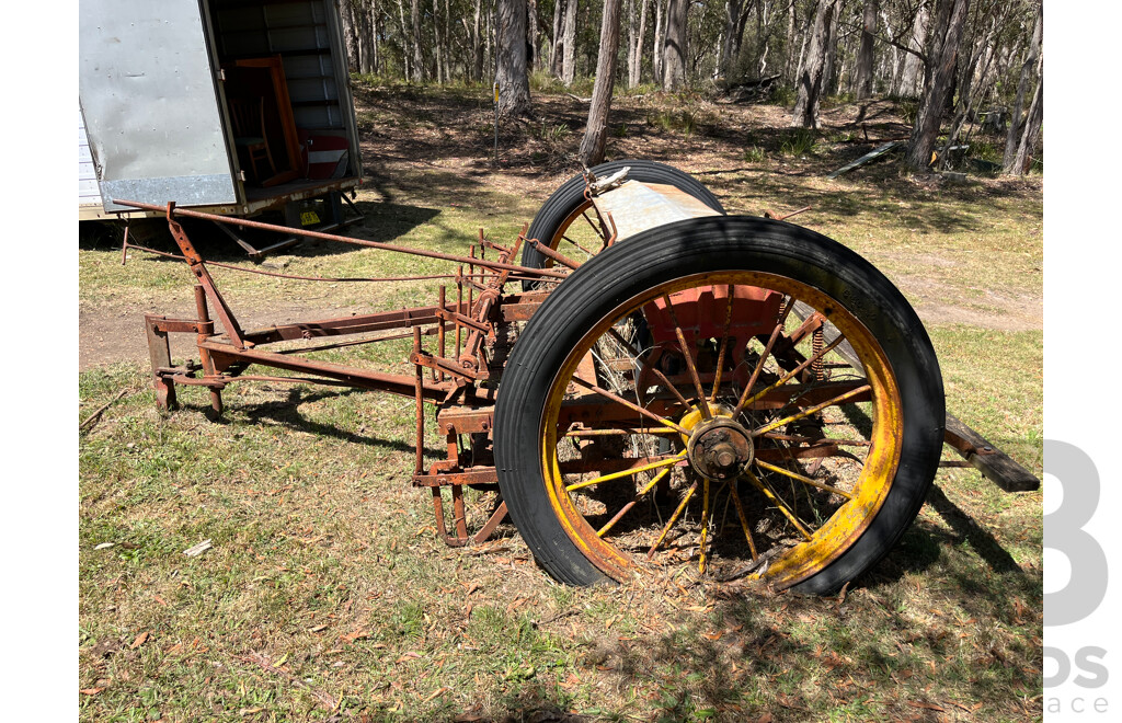 Vintage Metal and Timber Seed Box