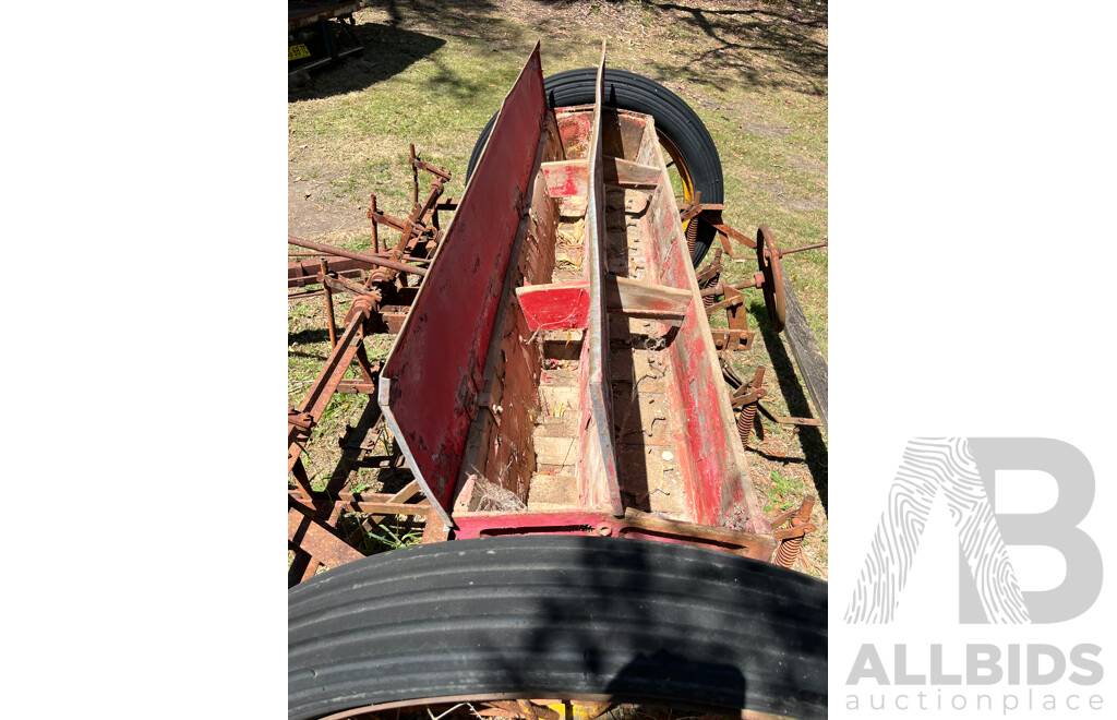 Vintage Metal and Timber Seed Box