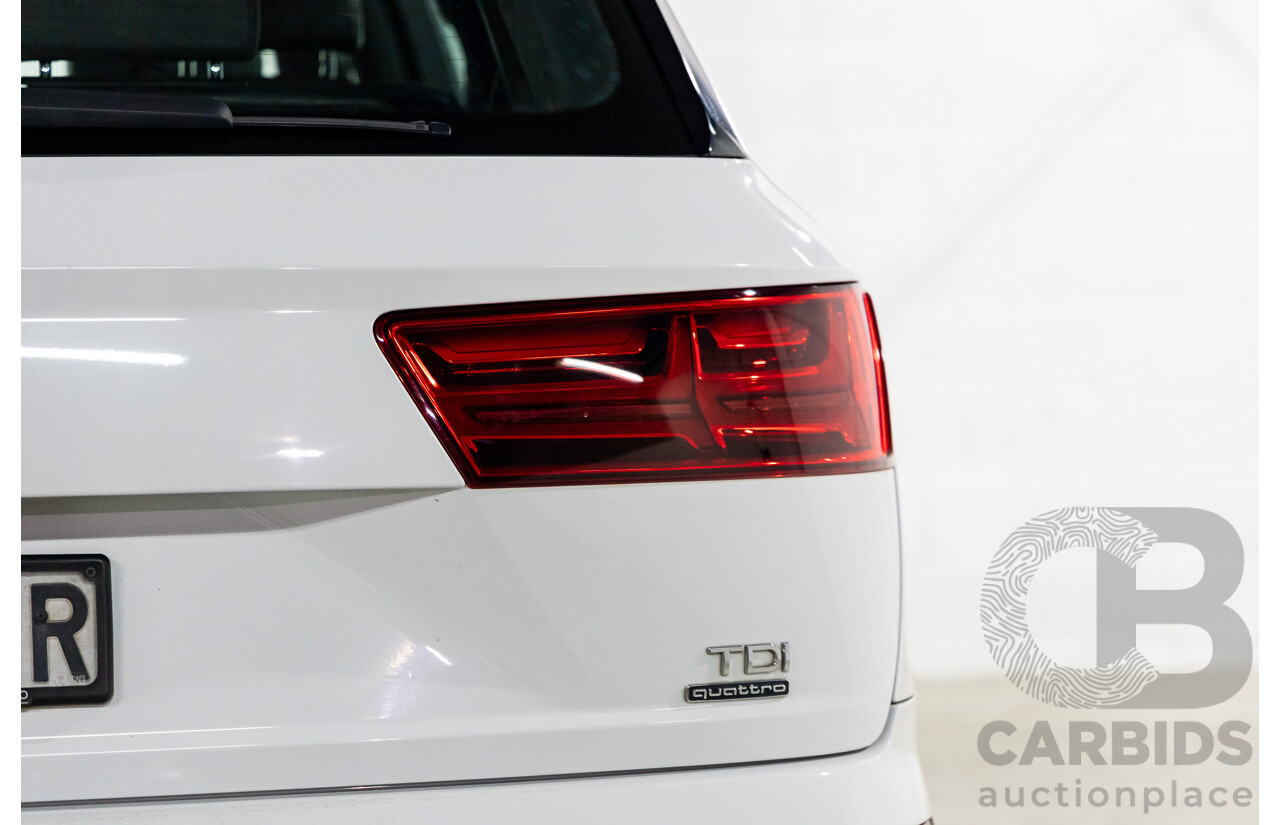 11/2015 Audi Q7 3.0 TDI Quattro 4M 4d Wagon Carrara White Turbo Diesel 3.0L - 7 Seater