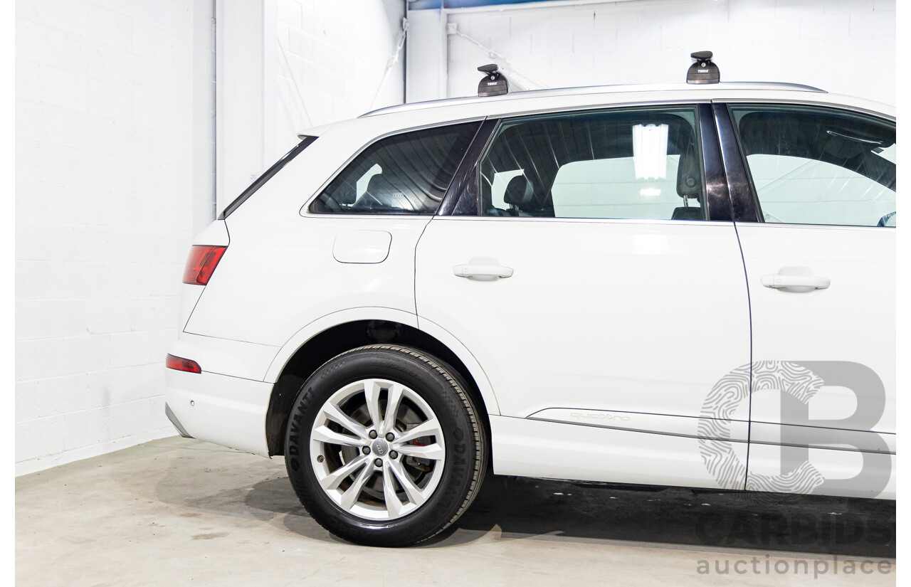 11/2015 Audi Q7 3.0 TDI Quattro 4M 4d Wagon Carrara White Turbo Diesel 3.0L - 7 Seater