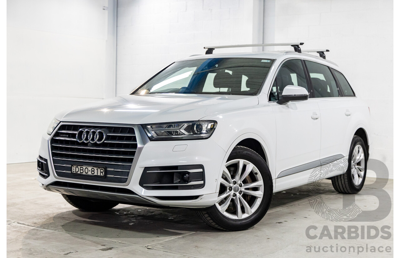 11/2015 Audi Q7 3.0 TDI Quattro 4M 4d Wagon Carrara White Turbo Diesel 3.0L - 7 Seater