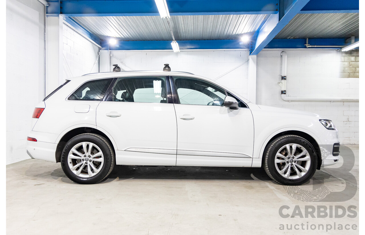 11/2015 Audi Q7 3.0 TDI Quattro 4M 4d Wagon Carrara White Turbo Diesel 3.0L - 7 Seater